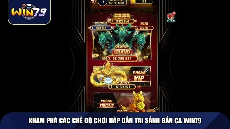 Khám phá các chế độ chơi hấp dẫn tại sảnh bắn cá Win79