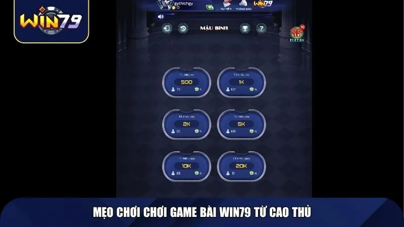 Mẹo chơi chơi game bài Win79 từ cao thủ