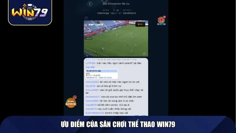 Ưu điểm của sân chơi thể thao Win79